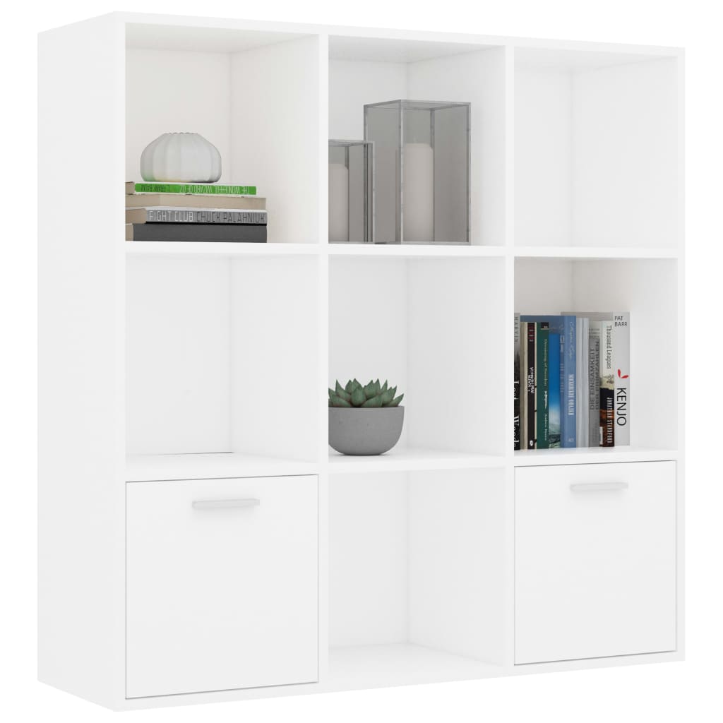 8719883869742_g_en_hd_1 vidaXL Book Cabinet White 98x30x98 cm Engineered Wood - Image 4