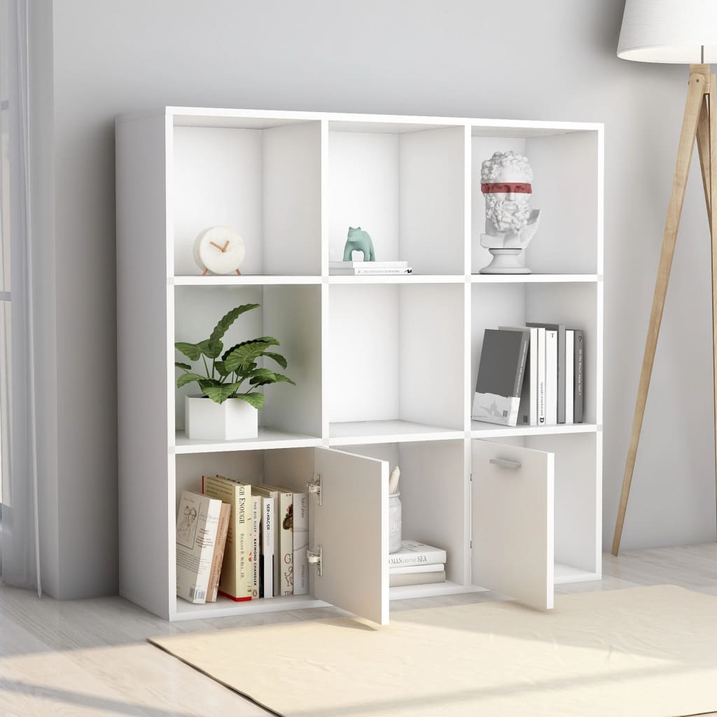 8719883869742_g_en_hd_2 vidaXL Book Cabinet White 98x30x98 cm Engineered Wood - Image 5