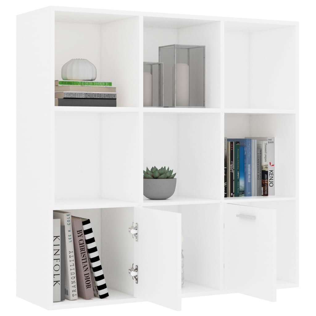 8719883869742_g_en_hd_4 vidaXL Book Cabinet White 98x30x98 cm Engineered Wood - Image 7
