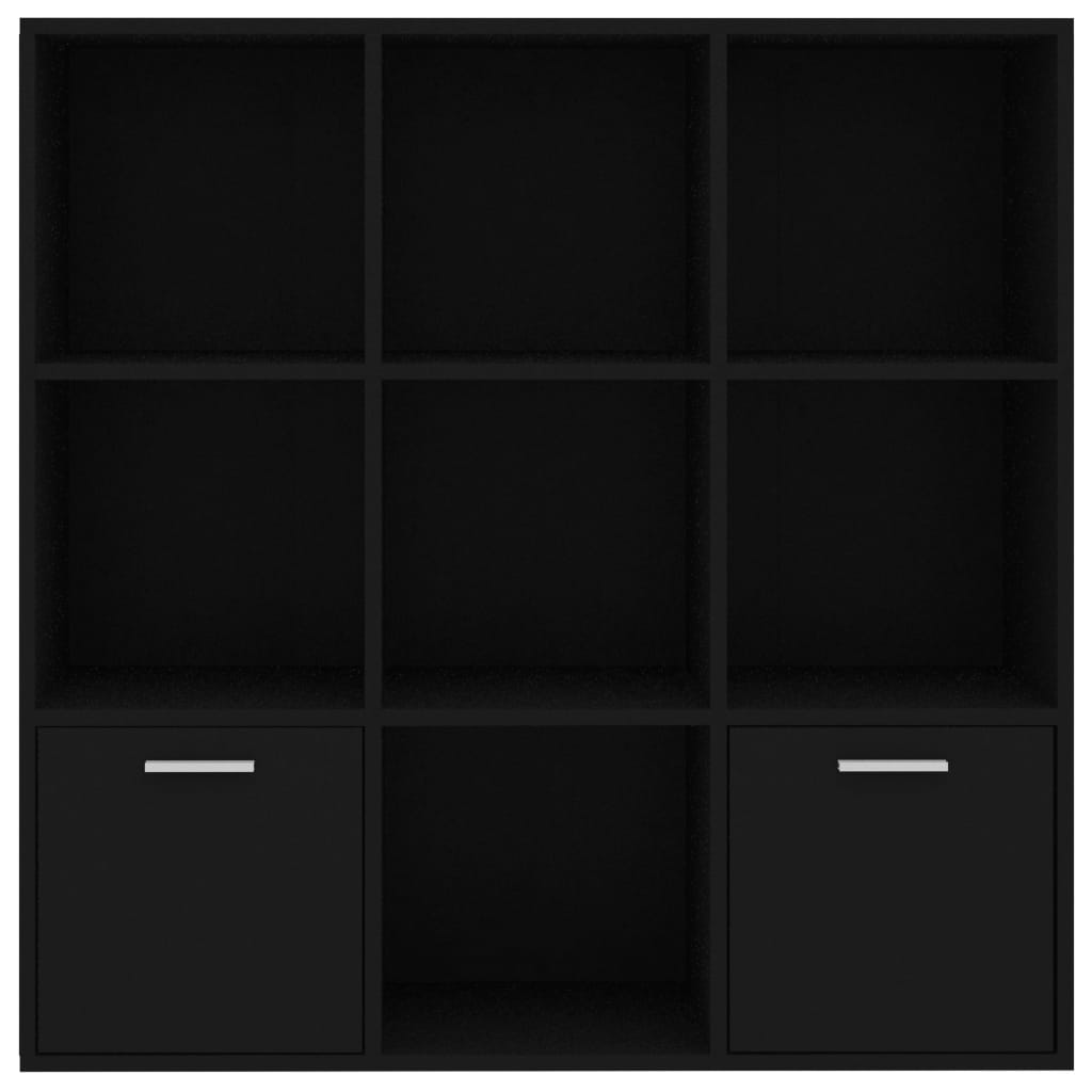 8719883869759_g_en_hd_5 vidaXL Book Cabinet Black 98x30x98 cm Engineered Wood - Image 8