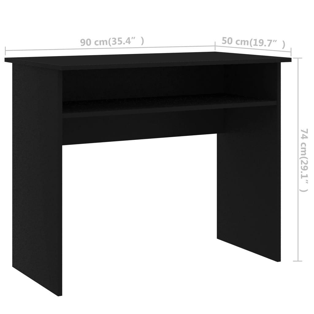 8719883870205_g_en_hd_4 vidaXL Desk Black 90x50x74 cm Engineered Wood - Image 7