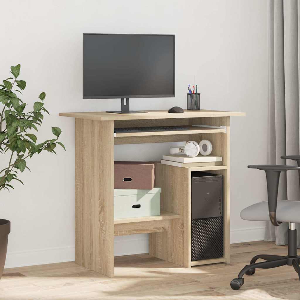 8719883870670_g_en_hd_1 vidaXL Desk Sonoma Oak 80x45x74 cm Engineered Wood - Image 4
