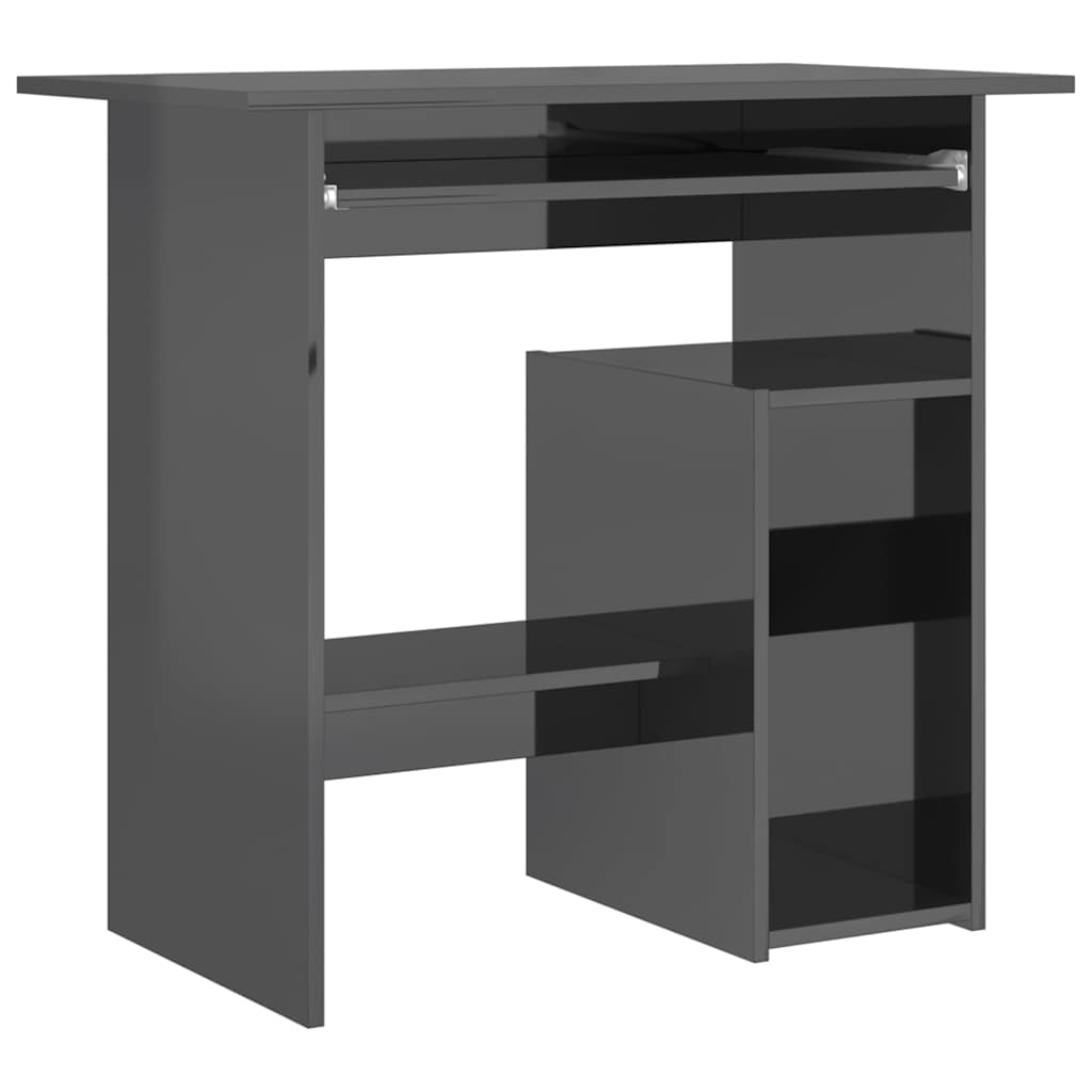 8719883870724_a_en_hd_1 vidaXL Desk High Gloss Grey 80x45x74 cm Engineered Wood - Image 2