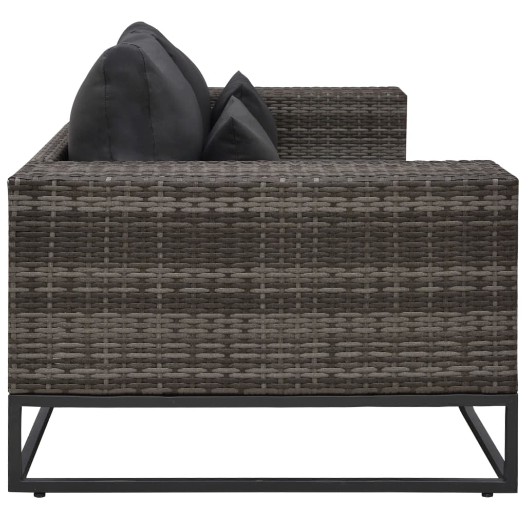 8719883871943_g_en_hd_2 vidaXL 2 Piece Garden Sofa Set with Cushions Poly Rattan Grey - Image 3