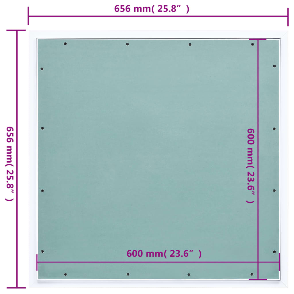 8719883872162_g_en_hd_8 vidaXL Access Panel with Aluminium Frame and Plasterboard 600x600 mm - Image 9