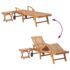 vidaXL Sun Loungers 2 pcs with Table Solid Teak Wood - Image 13