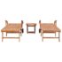 vidaXL Sun Loungers 2 pcs with Table Solid Teak Wood - Image 7