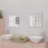 vidaXL Frameless Mirror Tiles Glass 16 pcs 20.5 cm