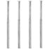 vidaXL Telescopic Table Legs 4 pcs Chrome 710 mm-1100 mm