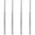 vidaXL Telescopic Table Legs 4 pcs Brushed Nickel 710 mm-1100 mm