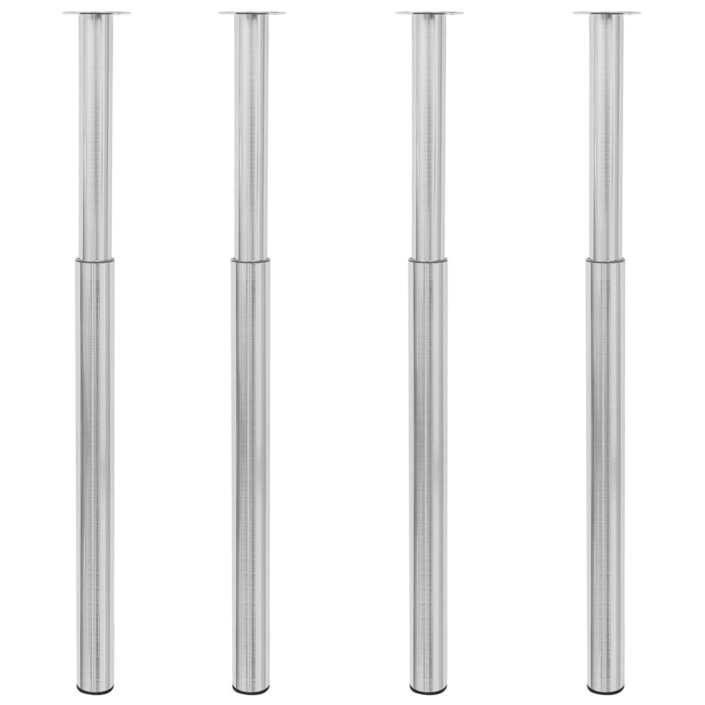 8719883873251_a_en_hd_1 vidaXL Telescopic Table Legs 4 pcs Brushed Nickel 710 mm-1100 mm - Image 1