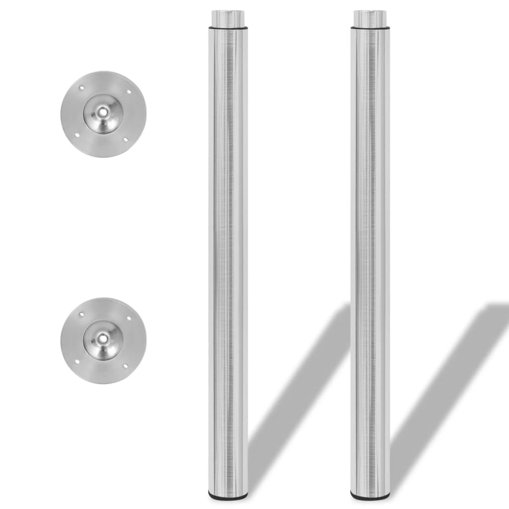 8719883873251_g_en_hd_2 vidaXL Telescopic Table Legs 4 pcs Brushed Nickel 710 mm-1100 mm - Image 3