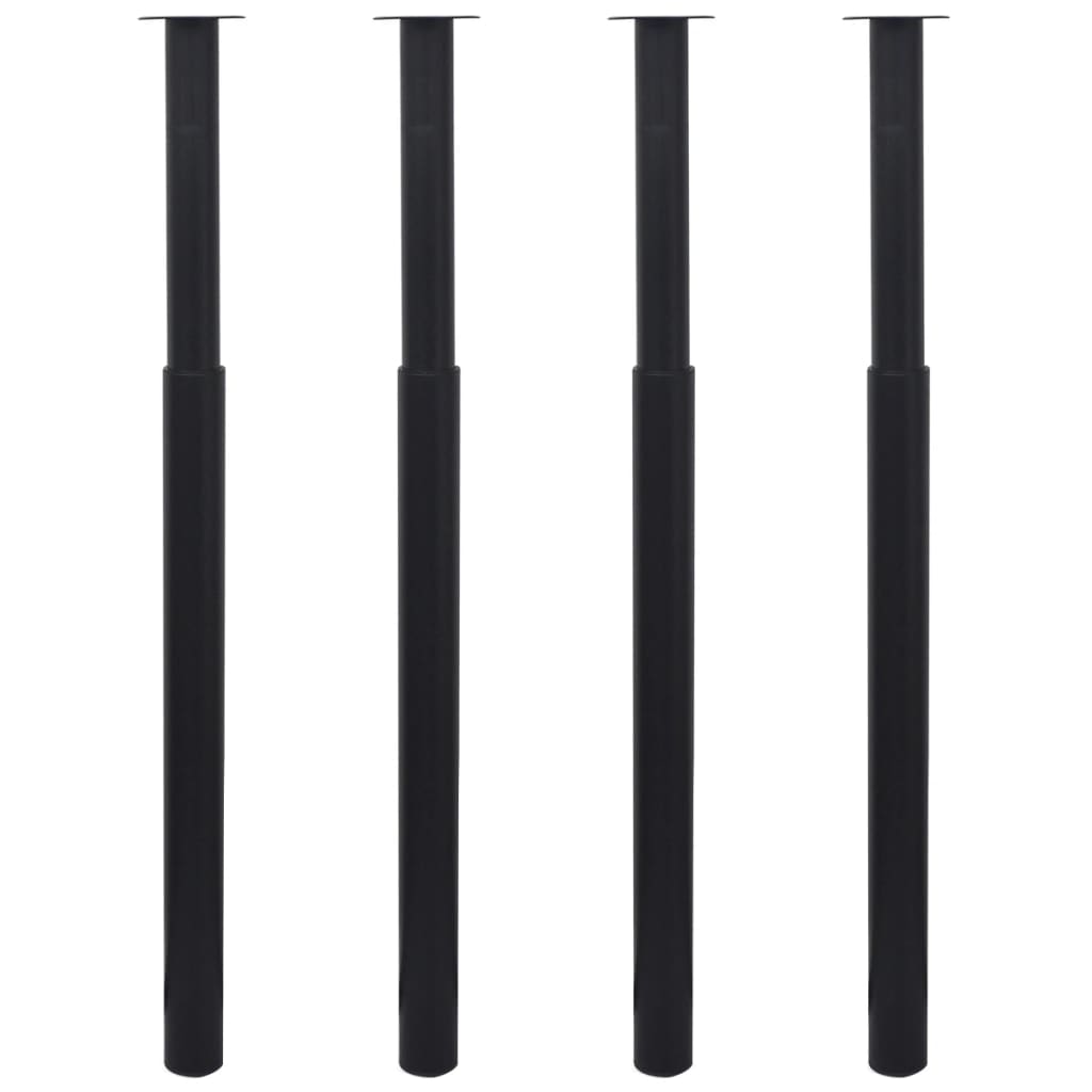 8719883873268_a_en_hd_1 vidaXL Telescopic Table Legs 4 pcs Black 710 mm-1100 mm - Image 1