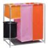 vidaXL 3-Section Laundry Sorter Hampers 2 pcs with a Washing Bin - Image 2