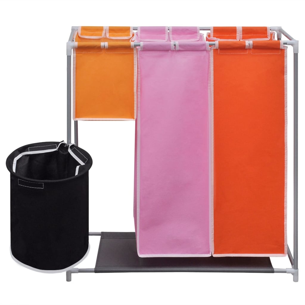 8719883873305_g_en_hd_3 vidaXL 3-Section Laundry Sorter Hampers 2 pcs with a Washing Bin - Image 4