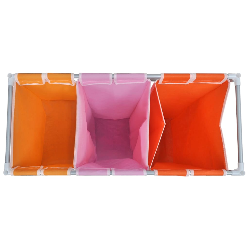 8719883873305_g_en_hd_5 vidaXL 3-Section Laundry Sorter Hampers 2 pcs with a Washing Bin - Image 6