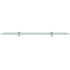 vidaXL Floating Shelves 2 pcs Glass 80x10 cm 8 mm - Image 3