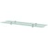 vidaXL Floating Shelves 2 pcs Glass 100x10 cm 8 mm
