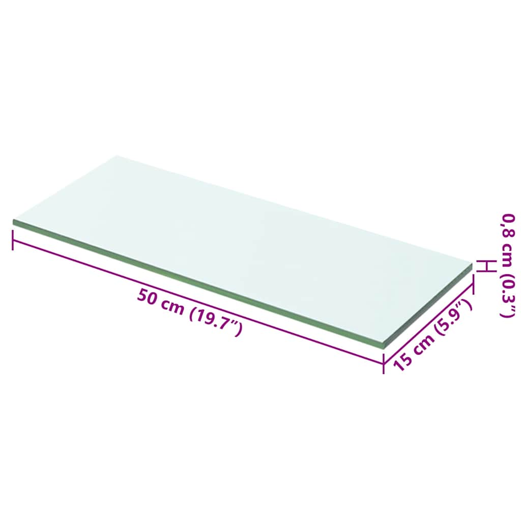 8719883873961_g_en_hd_3 vidaXL Shelves 2 pcs Panel Glass Clear 50x15 cm - Image 4