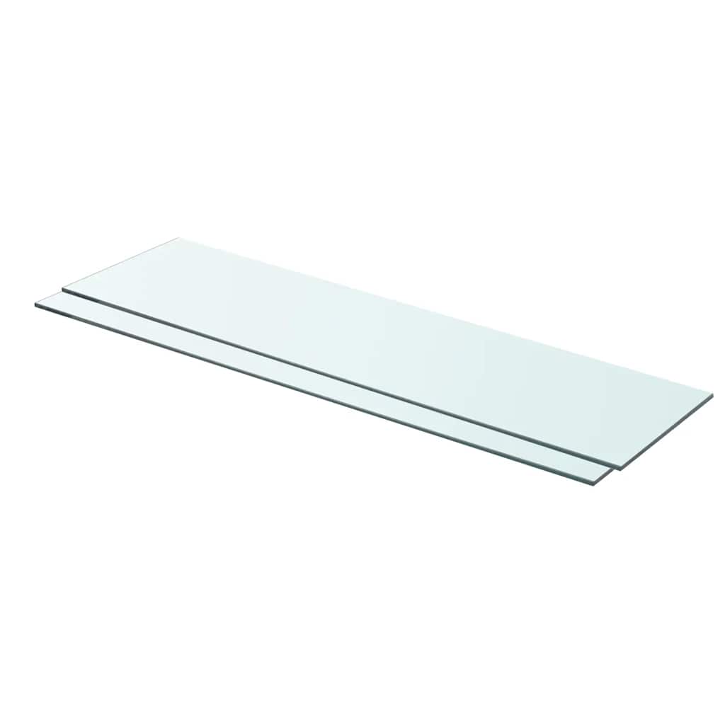 8719883874128_a_en_hd_1 vidaXL Shelves 2 pcs Panel Glass Clear 80x20 cm - Image 1