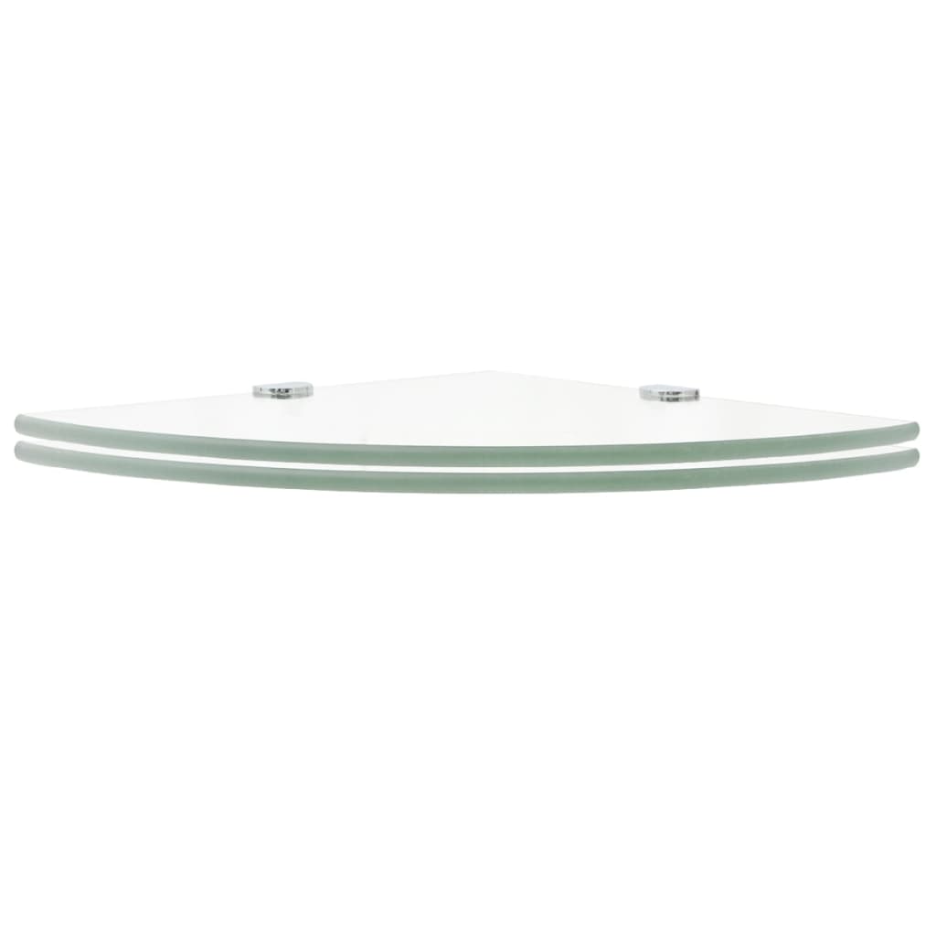 8719883874302_g_en_hd_1 vidaXL Corner Shelves 2 pcs with Chrome Supports Glass Clear 25x25 cm - Image 2