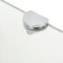 vidaXL Corner Shelves 2 pcs with Chrome Supports Glass Clear 25x25 cm - Image 5
