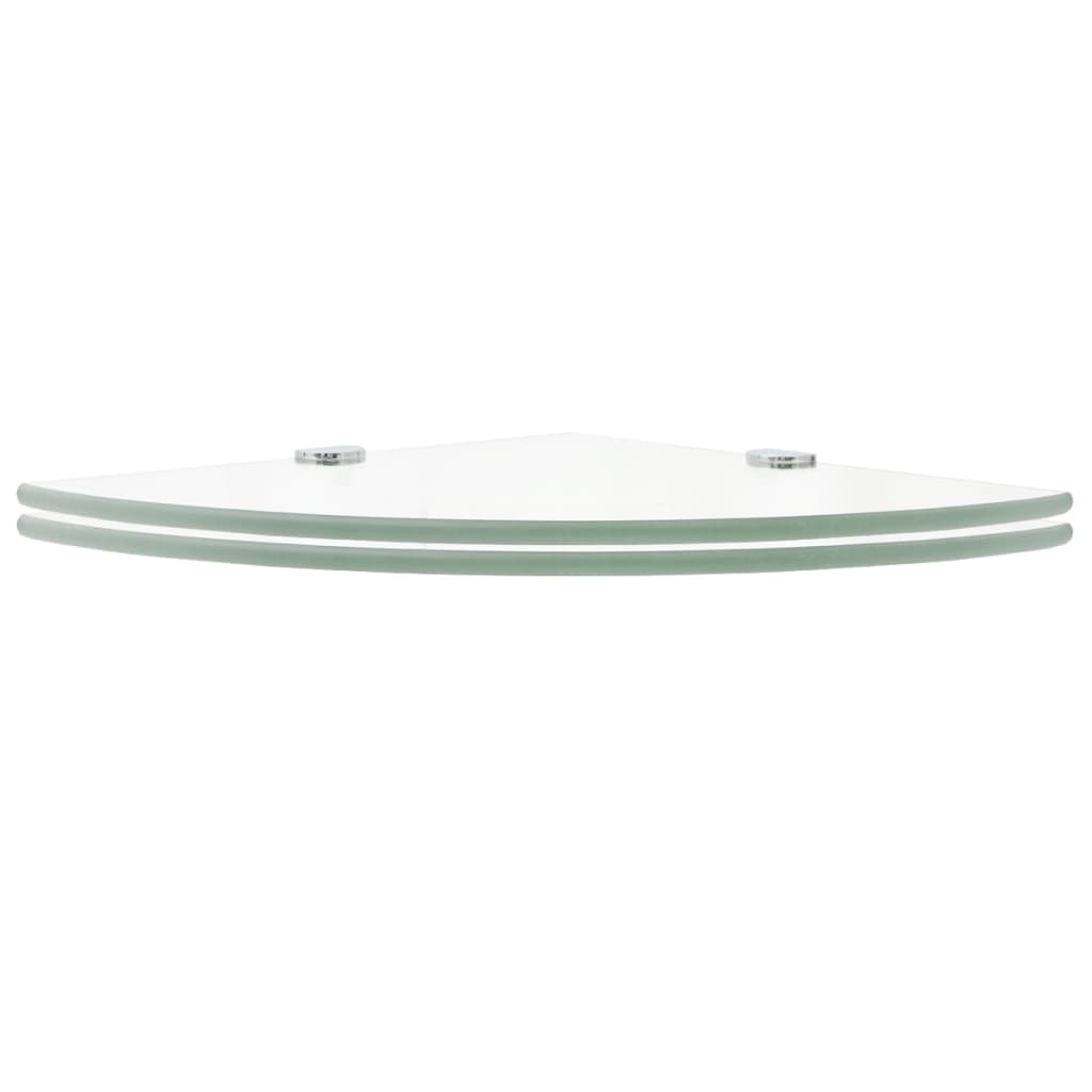 8719883874319_g_en_hd_1 vidaXL Corner Shelves 2 pcs with Chrome Supports Glass Clear 35x35 cm - Image 2
