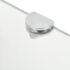 vidaXL Corner Shelves 2 pcs with Chrome Supports Glass Clear 35x35 cm - Image 5