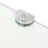 vidaXL Corner Shelves 2 pcs with Chrome Supports Glass Clear 35x35 cm - Image 6