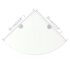 vidaXL Corner Shelves 2 pcs with Chrome Supports Glass Clear 35x35 cm - Image 7