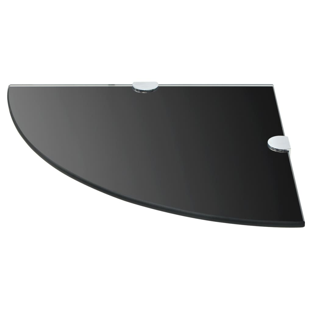 8719883874333_g_en_hd_2 vidaXL Corner Shelves 2 pcs with Chrome Supports Glass Black 25x25 cm - Image 3