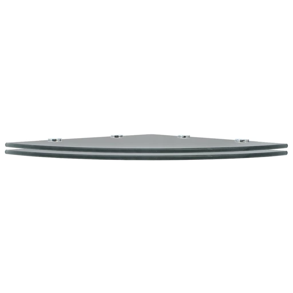 8719883874357_g_en_hd_1 vidaXL Corner Shelves 2 pcs with Chrome Supports Glass Black 45x45 cm - Image 2