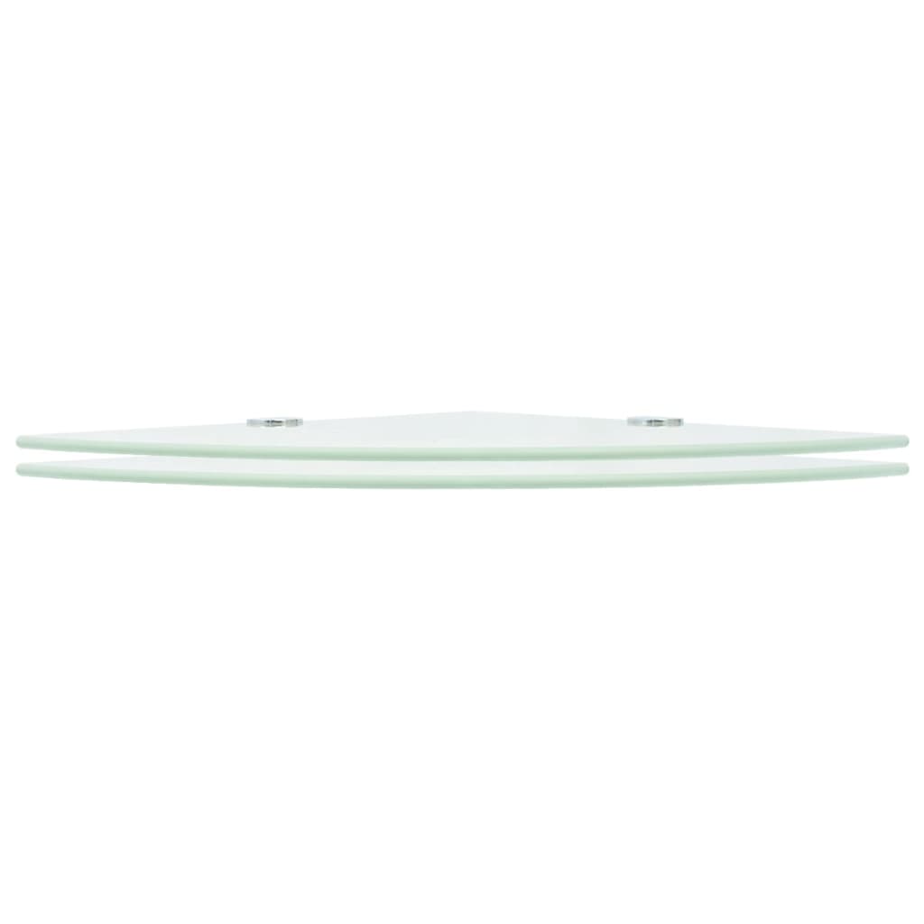 8719883874364_g_en_hd_1 vidaXL Corner Shelves 2 pcs with Chrome Supports Glass White 25x25 cm - Image 2