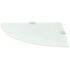 vidaXL Corner Shelves 2 pcs with Chrome Supports Glass White 25x25 cm - Image 3