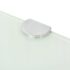 vidaXL Corner Shelves 2 pcs with Chrome Supports Glass White 25x25 cm - Image 6