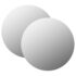 vidaXL Wall Mirrors 2 pcs 60 cm Round Glass