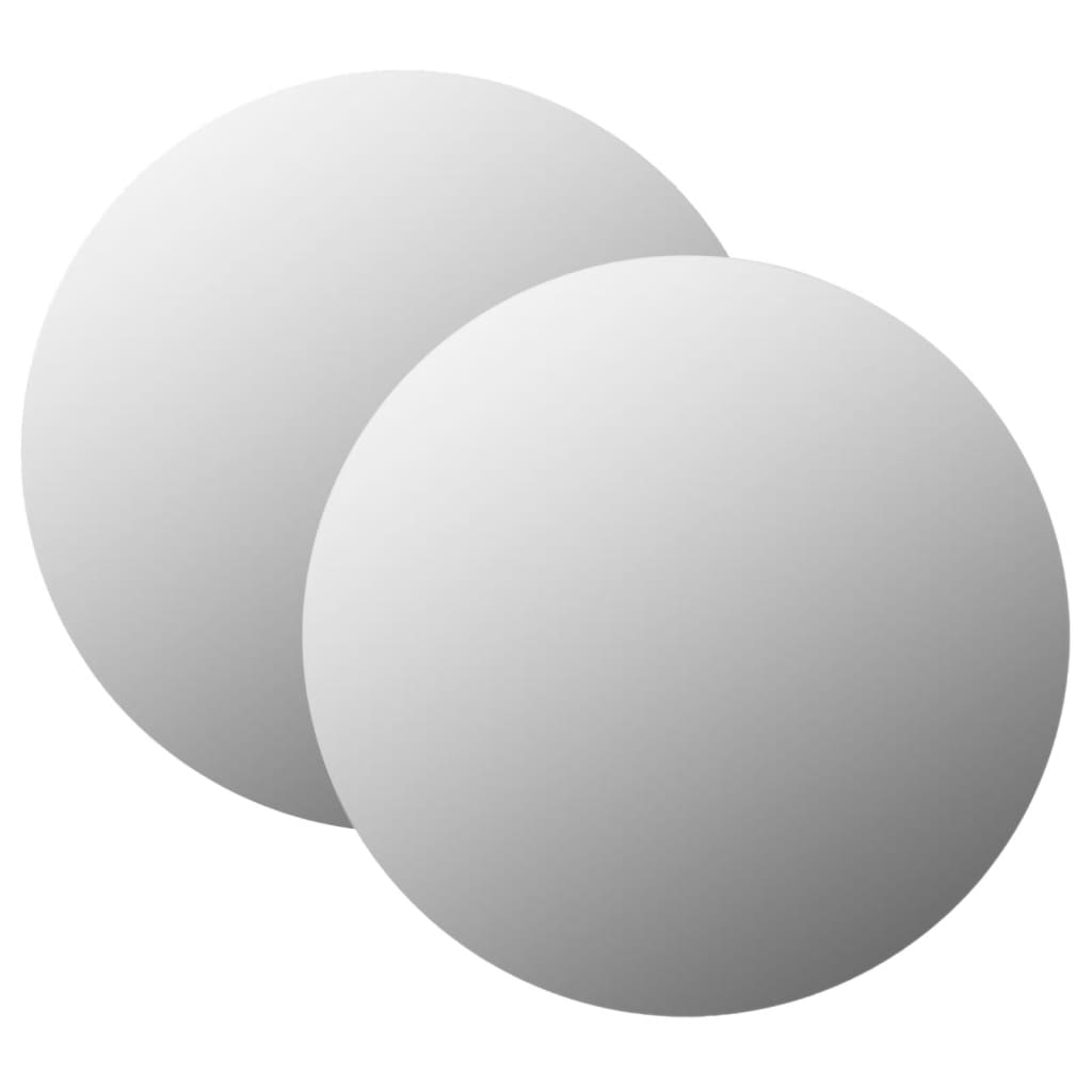 8719883874661_a_en_hd_1 vidaXL Wall Mirrors 2 pcs 60 cm Round Glass - Image 1
