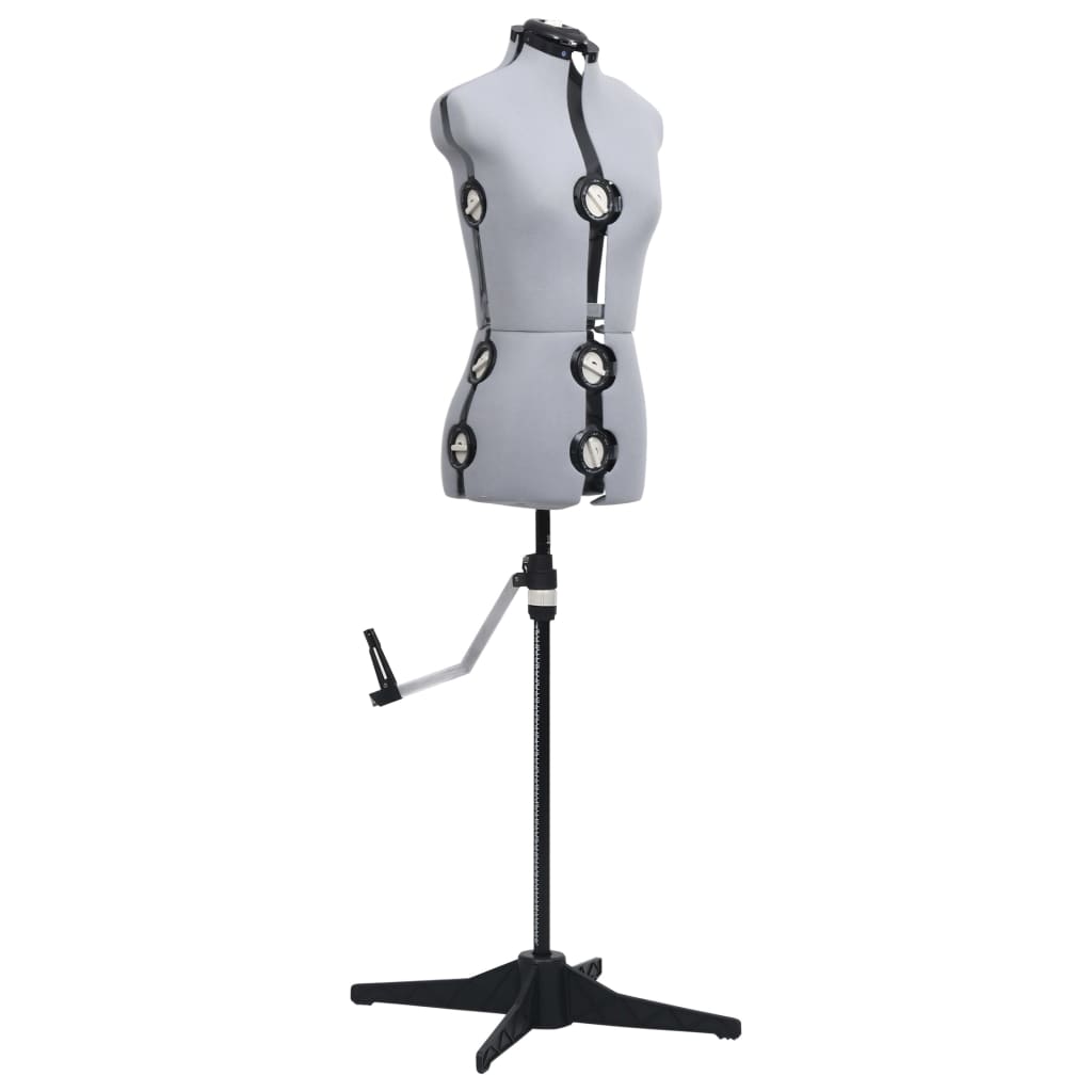 8719883877228_g_en_hd_1 vidaXL Adjustable Dress Form Female Grey S Size 33-40 - Image 2