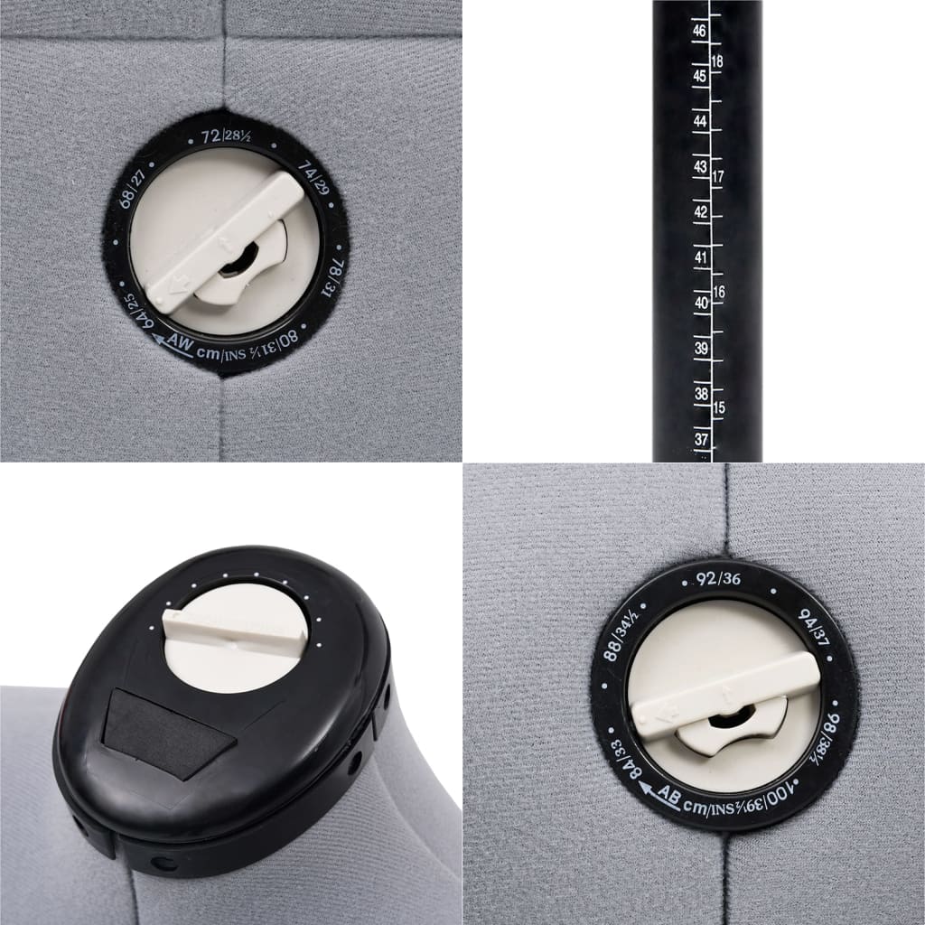 8719883877228_g_en_hd_6 vidaXL Adjustable Dress Form Female Grey S Size 33-40 - Image 7