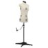 vidaXL Adjustable Dress Form Female Cream S Size 33-40