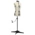 vidaXL Adjustable Dress Form Female Cream S Size 33-40 - Image 2