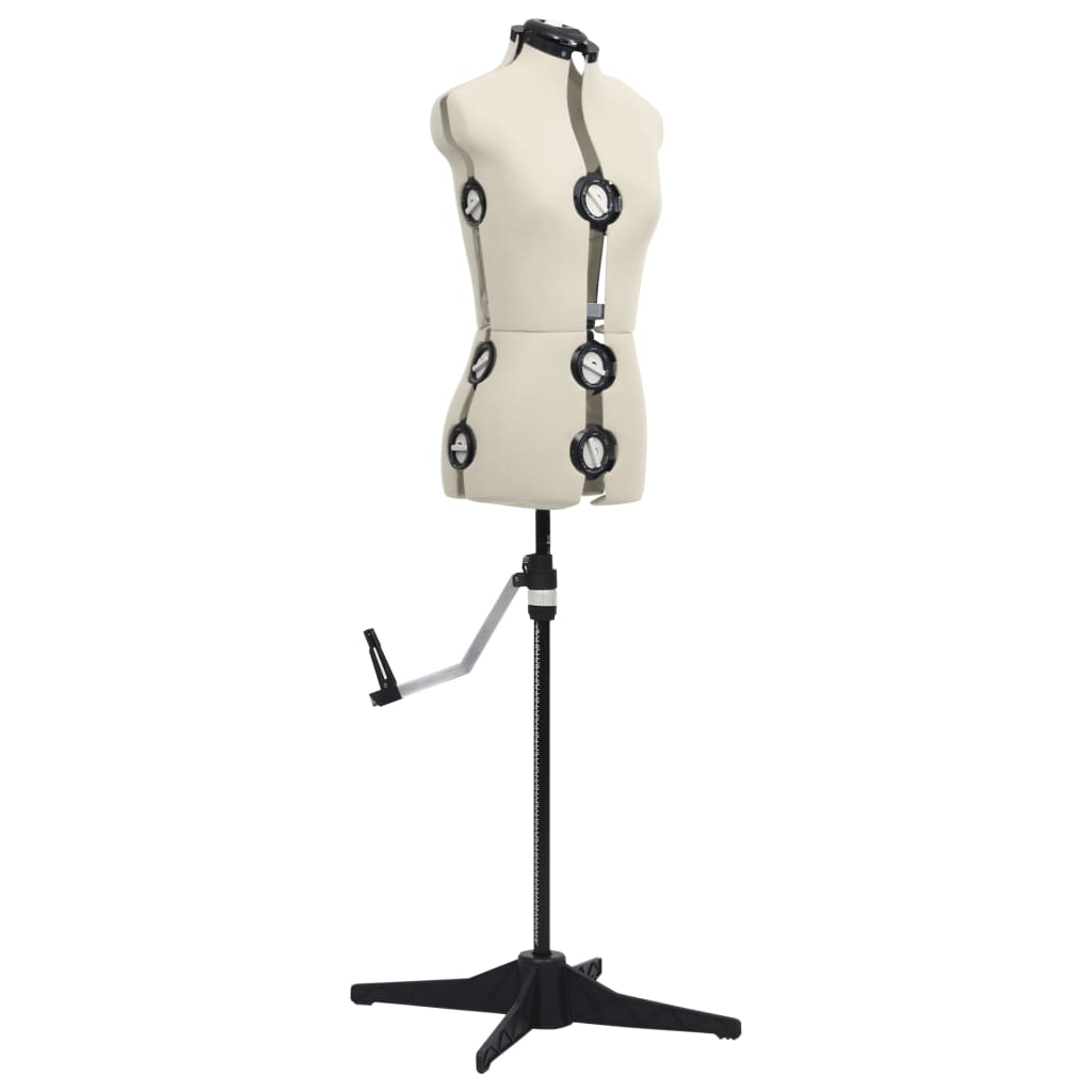 8719883877235_g_en_hd_1 vidaXL Adjustable Dress Form Female Cream S Size 33-40 - Image 2
