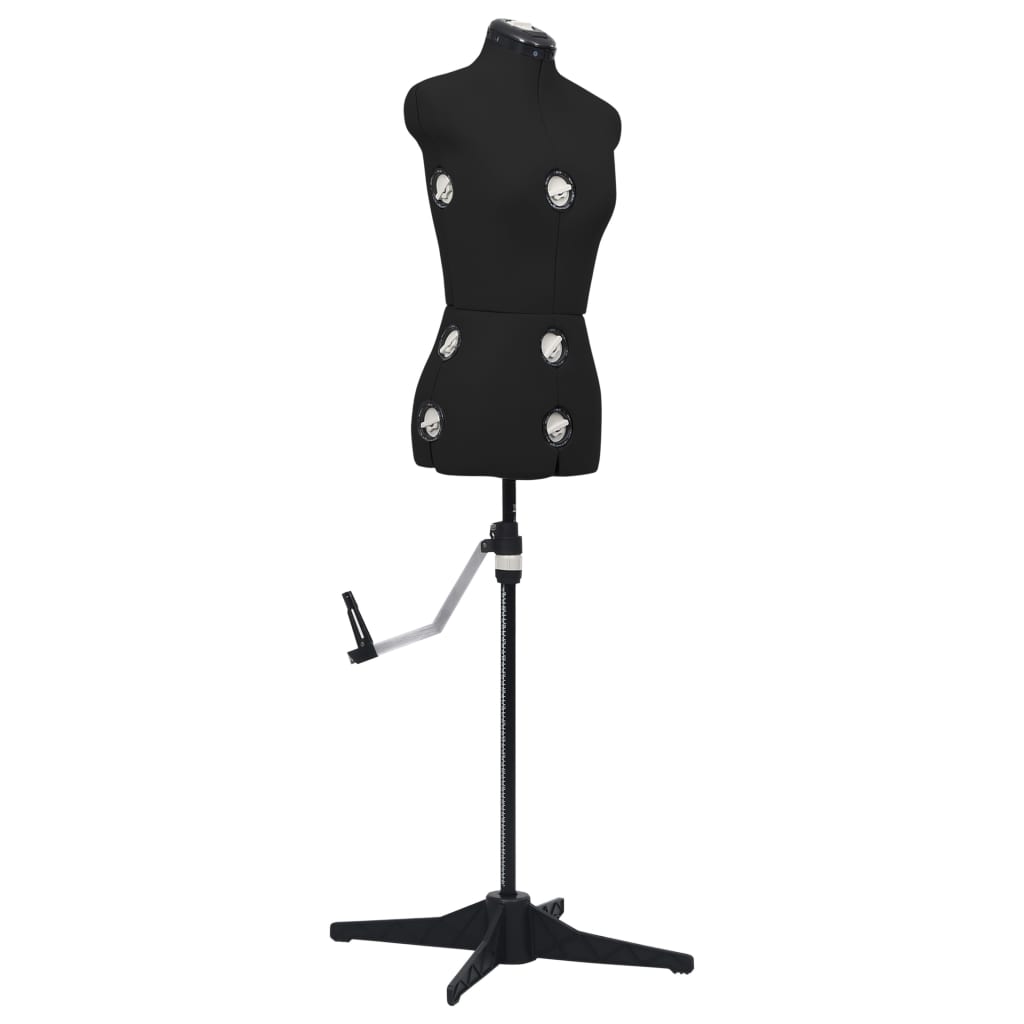 8719883877242_a_en_hd_1 vidaXL Adjustable Dress Form Female Black S Size 33-40 - Image 1