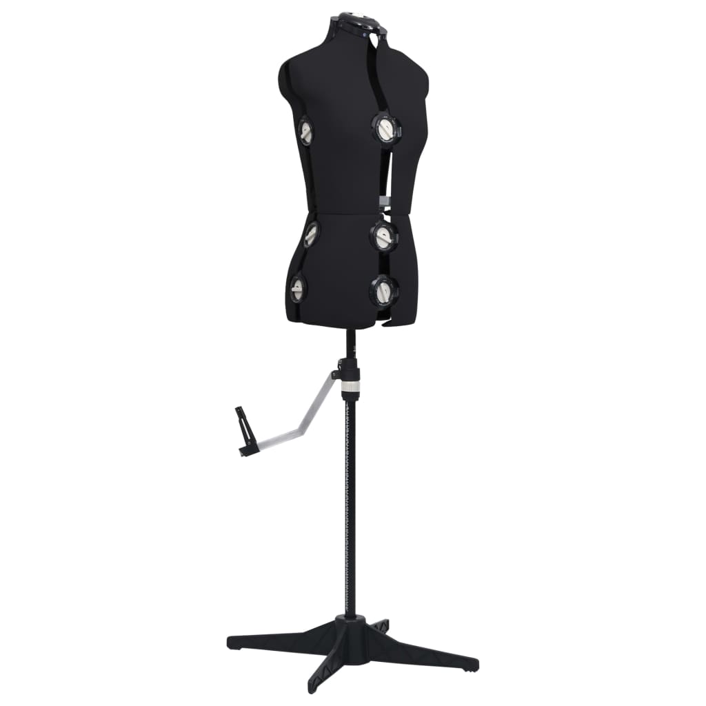 8719883877242_g_en_hd_1 vidaXL Adjustable Dress Form Female Black S Size 33-40 - Image 2