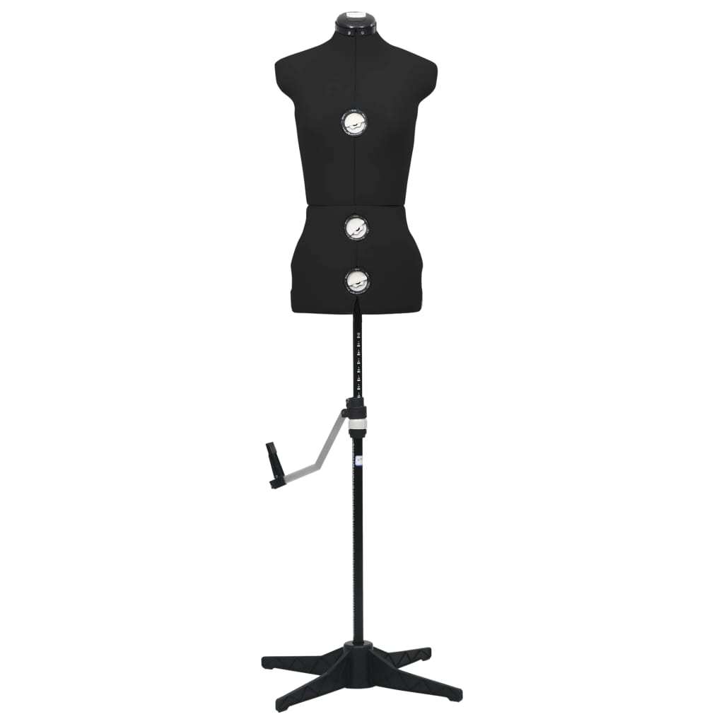 8719883877242_g_en_hd_2 vidaXL Adjustable Dress Form Female Black S Size 33-40 - Image 3
