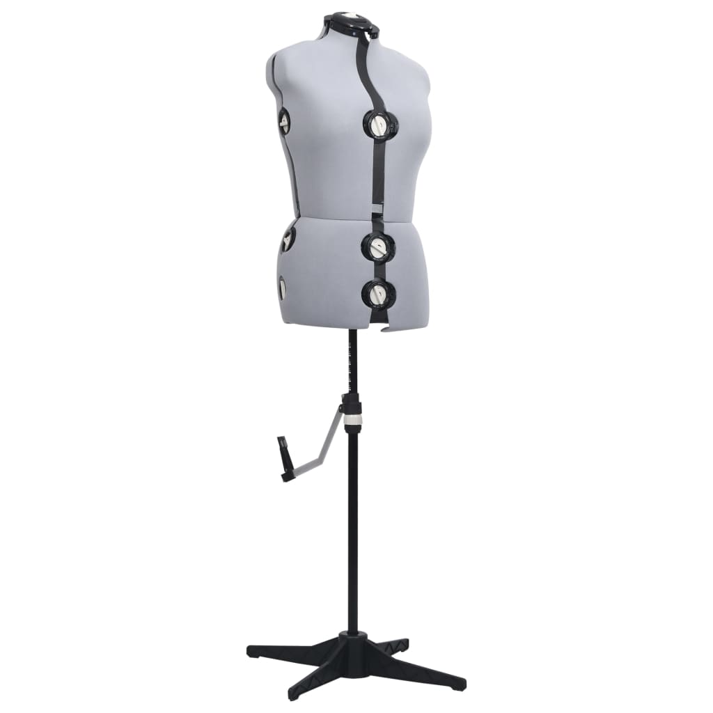 8719883877259_g_en_hd_1 vidaXL Adjustable Dress Form Female Grey M Size 40-46 - Image 2