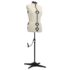vidaXL Adjustable Dress Form Female Cream M Size 40-46 - Image 2