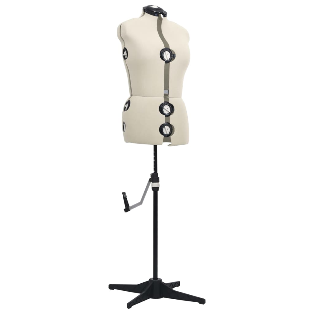 8719883877266_g_en_hd_1 vidaXL Adjustable Dress Form Female Cream M Size 40-46 - Image 2