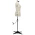 vidaXL Adjustable Dress Form Female Cream M Size 40-46 - Image 4