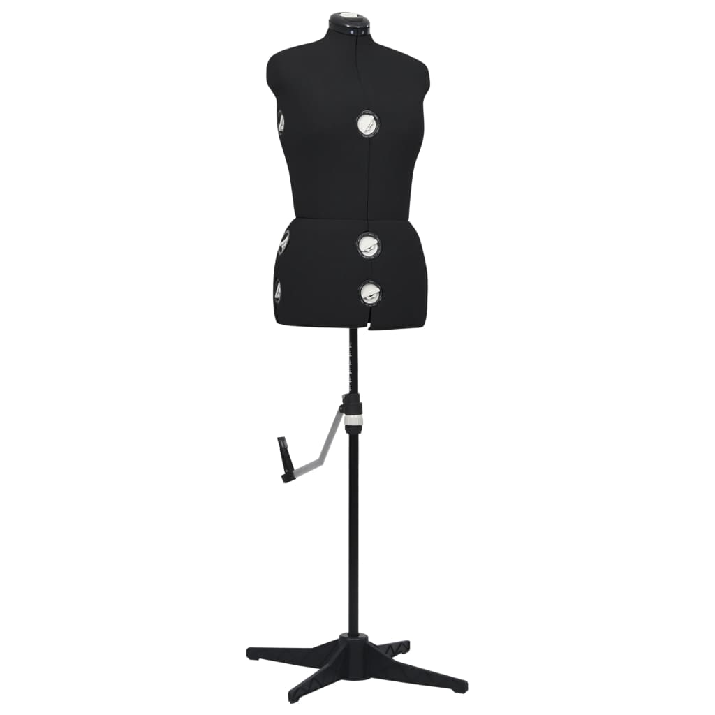 8719883877273_a_en_hd_1 vidaXL Adjustable Dress Form Female Black M Size 40-46 - Image 1
